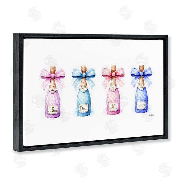 Stupell Industries Amanda Greenwood | Pastel Champagne Bottles Wall Art