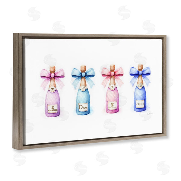 Stupell Industries Amanda Greenwood | Pastel Champagne Bottles Wall Art