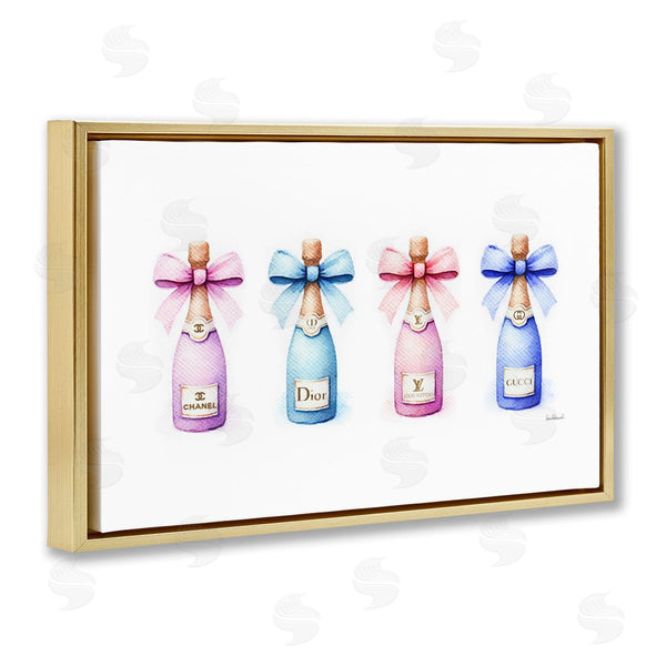 Stupell Industries Amanda Greenwood | Pastel Champagne Bottles Wall Art