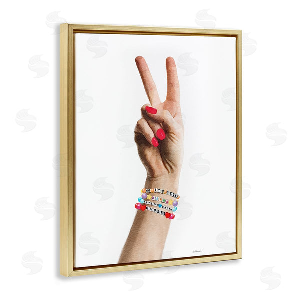 Stupell Industries Amanda Greenwood | Peace Sign Hand