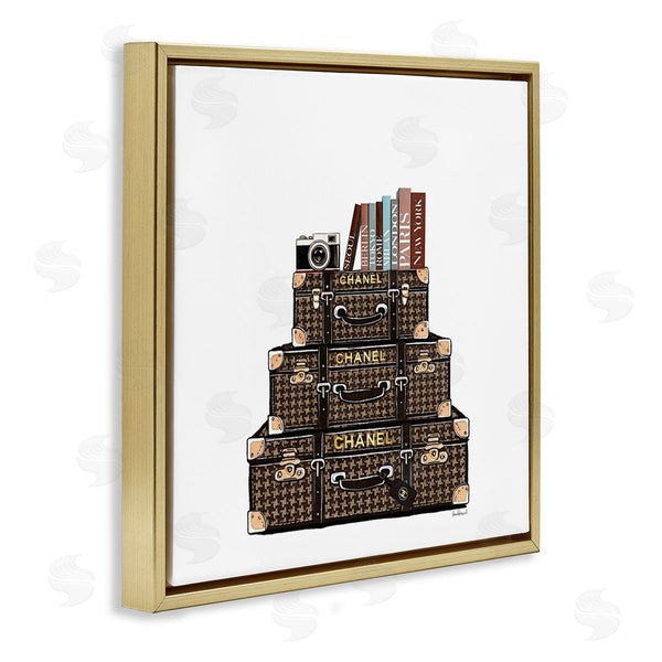 Stupell Industries Amanda Greenwood | Piled Luxury Suitcases