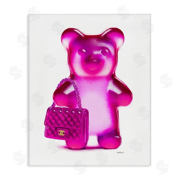 stupell industries Amanda Greenwood | Pink Bear & Purse