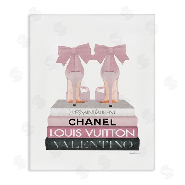 stupell industries Amanda Greenwood | Pink Bow Heals on Fashion Books