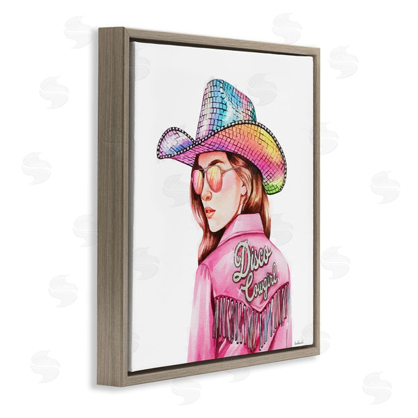 Stupell Industries Amanda Greenwood | Pink Disco Cowgirl