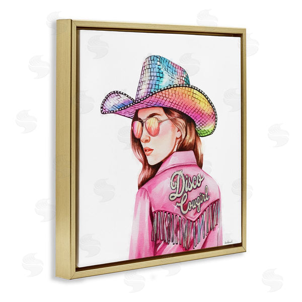 Stupell Industries Amanda Greenwood | Pink Disco Cowgirl