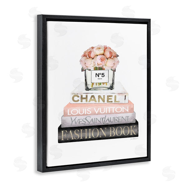 Stupell Industries Amanda Greenwood | Pink Fashion Book Stack