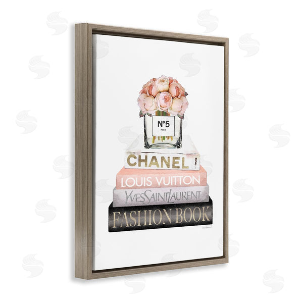 Stupell Industries Amanda Greenwood | Pink Fashion Book Stack