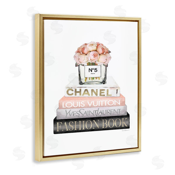Stupell Industries Amanda Greenwood | Pink Fashion Book Stack