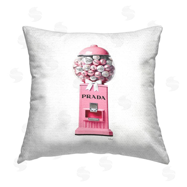 Stupell Industries Amanda Greenwood | Pink Fashion Gumballs Printed Throw Pillow