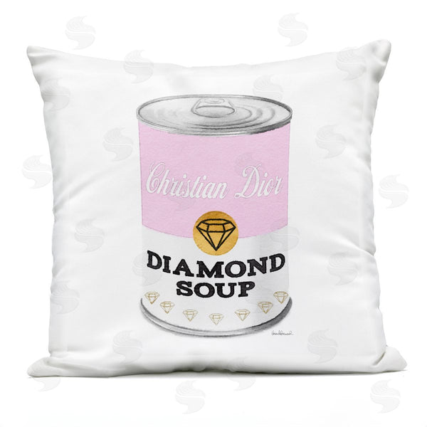 Stupell Industries Amanda Greenwood | Pink Fashion Soup Can Printed Throw Pillow