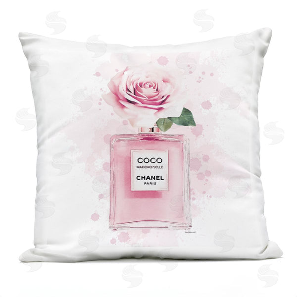 Stupell Industries Amanda Greenwood | Pink Flower Perfume Printed Throw Pillow