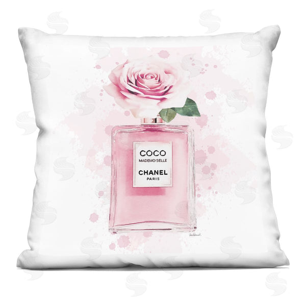stupell industries Amanda Greenwood | Pink Flower Perfume Printed Throw Pillow