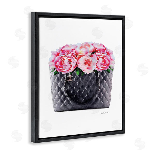 Stupell Industries Amanda Greenwood | Pink Flower Purse Glam