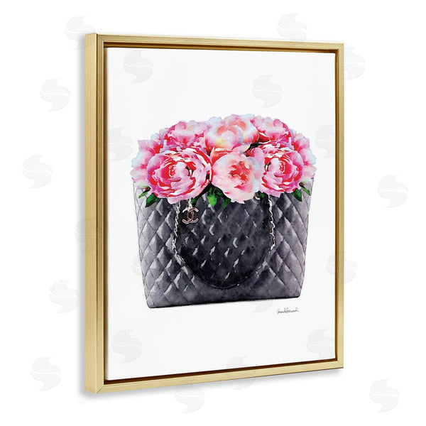 Stupell Industries Amanda Greenwood | Pink Flower Purse Glam