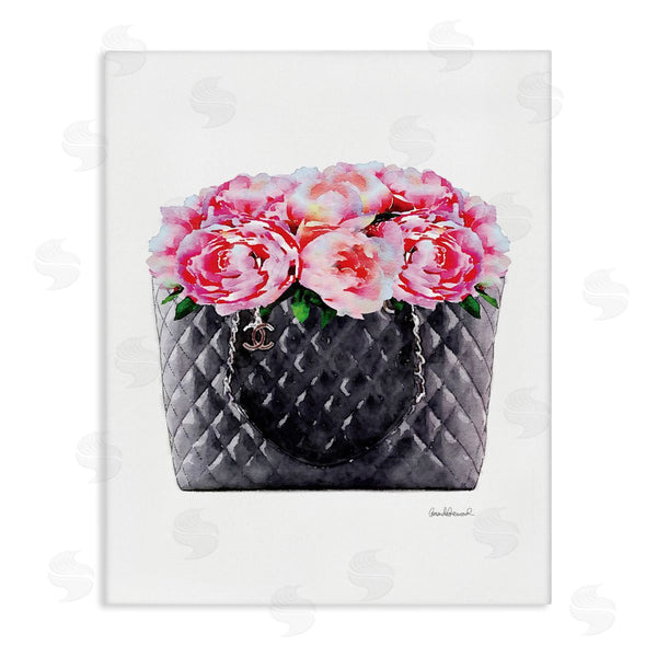 stupell industries Amanda Greenwood | Pink Flower Purse Glam