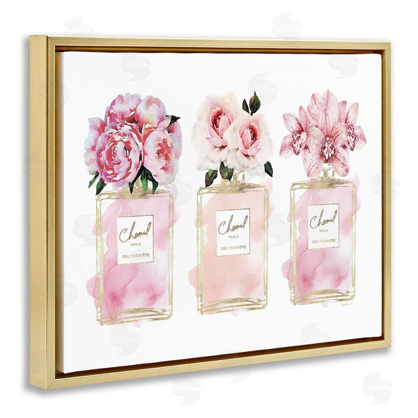 Stupell Industries Amanda Greenwood | Pink Flowers & Perfumes Glam Fashion