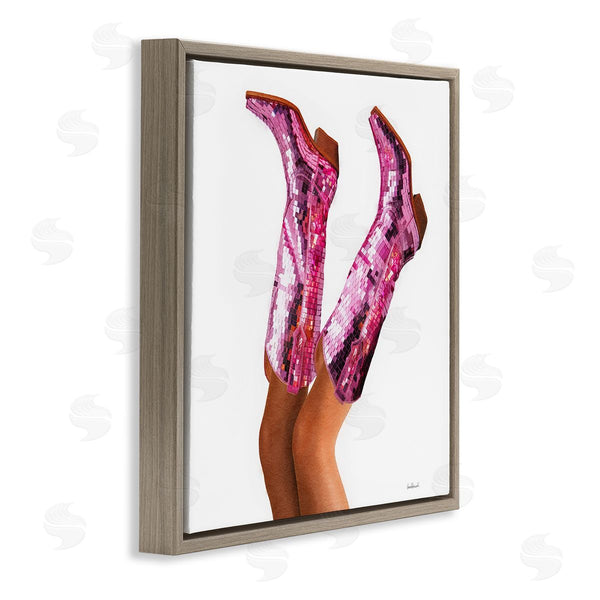 Stupell Industries Amanda Greenwood | Pink Glam Cowgirl Boots