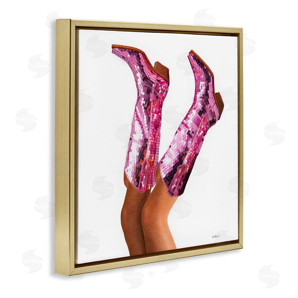 Stupell Industries Amanda Greenwood | Pink Glam Cowgirl Boots