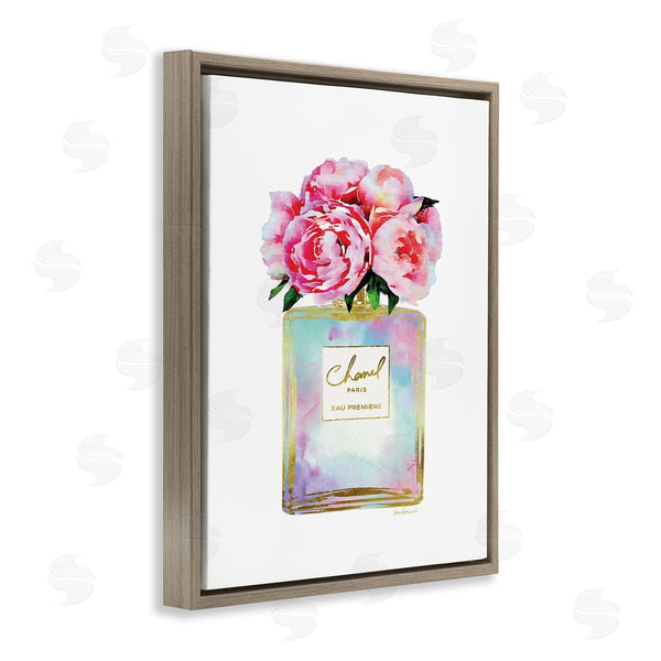 Stupell Industries Amanda Greenwood | Pink Gold Flower Perfume Fashion