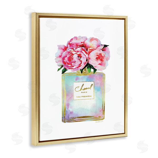 Stupell Industries Amanda Greenwood | Pink Gold Flower Perfume Fashion