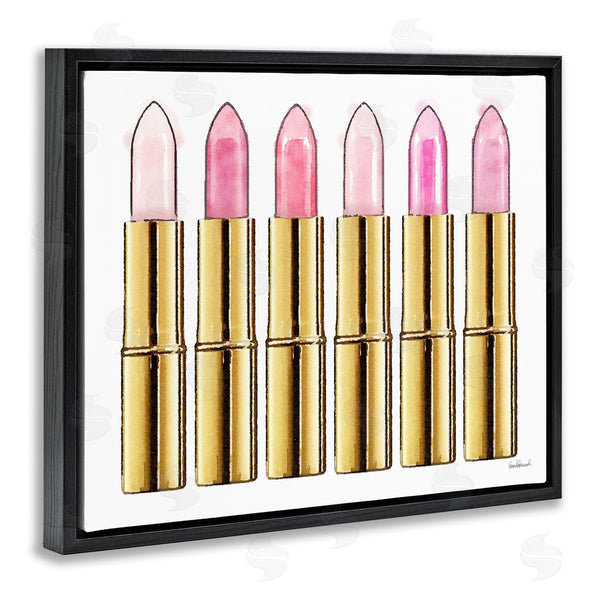 Stupell Industries Amanda Greenwood | Pink Gold Lipstick Glam Fashion