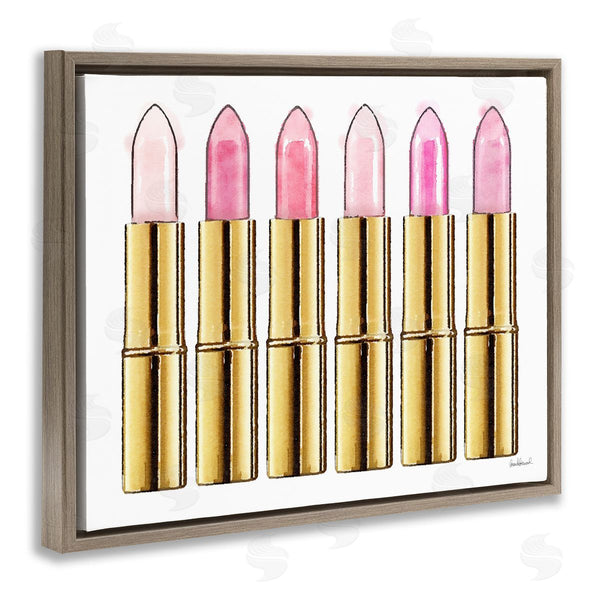 Stupell Industries Amanda Greenwood | Pink Gold Lipstick Glam Fashion