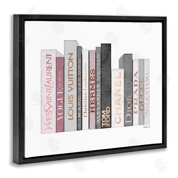 Stupell Industries Amanda Greenwood | Pink & Grey Fashion Bookstack
