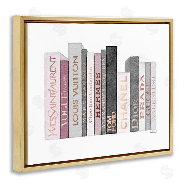 Stupell Industries Amanda Greenwood | Pink & Grey Fashion Bookstack