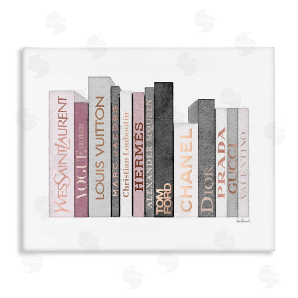 stupell industries Amanda Greenwood | Pink & Grey Fashion Bookstack