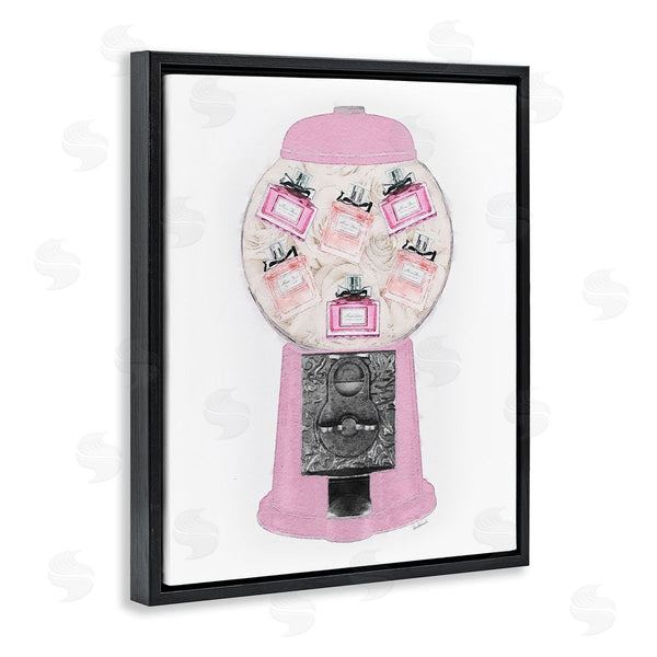 Stupell Industries Amanda Greenwood | Pink Gumball Machine Glam Designer Perfume Bottles Wall Art