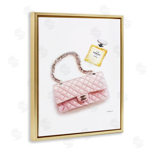 Stupell Industries Amanda Greenwood | Pink Purse Gold Perfume