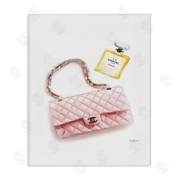 stupell industries Amanda Greenwood | Pink Purse Gold Perfume