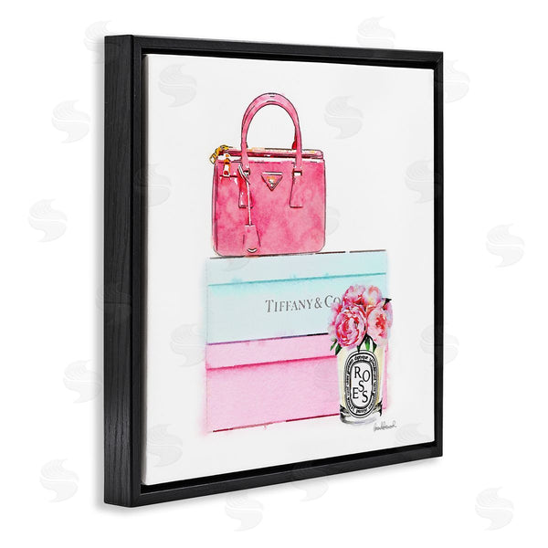 Stupell Industries Amanda Greenwood | Pink Purse On Stacked Boxes
