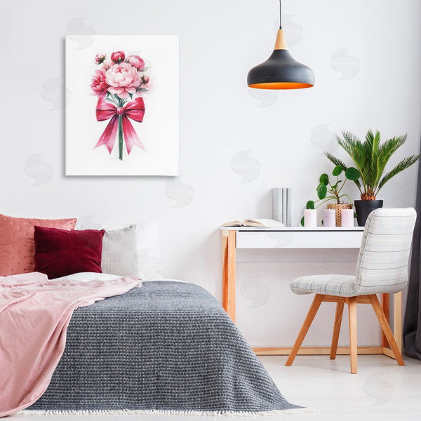 Stupell Industries Amanda Greenwood | Pink Ribbon Bouquet Wall Art