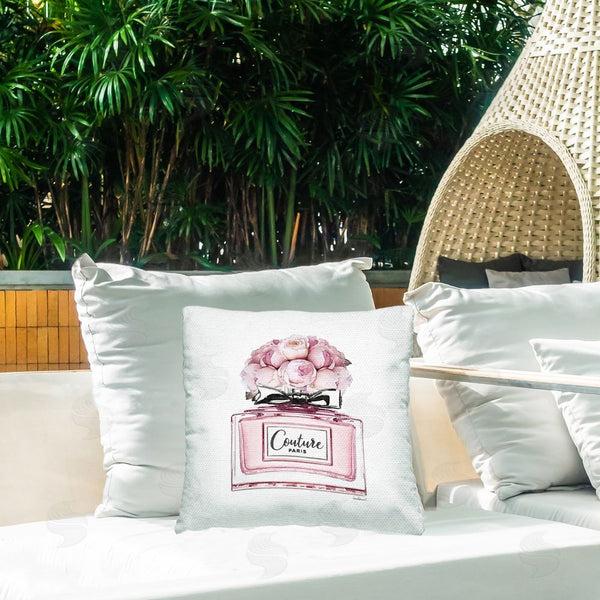 Stupell Industries Amanda Greenwood | Pink Roses Perfume Printed Throw Pillow