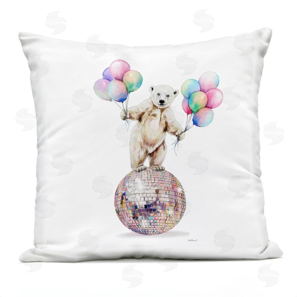 Stupell Industries Amanda Greenwood | Polar Bear & Balloons Printed Throw Pillow