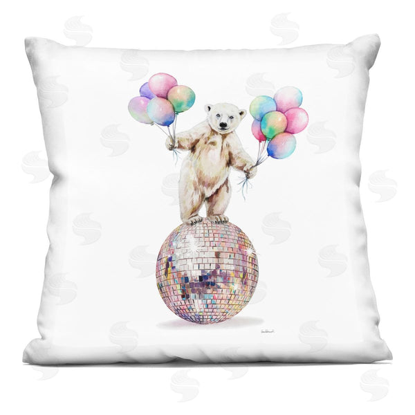 stupell industries Amanda Greenwood | Polar Bear & Balloons Printed Throw Pillow