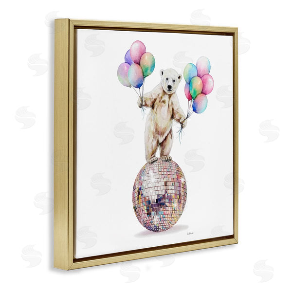 Stupell Industries Amanda Greenwood | Polar Bear & Balloons Wall Art