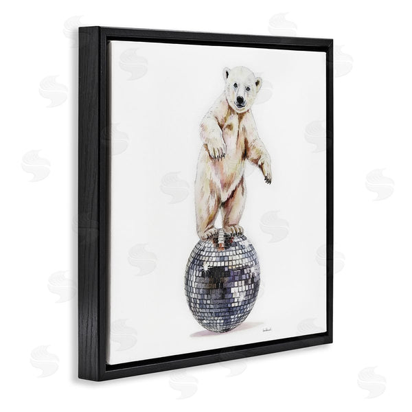Stupell Industries Amanda Greenwood | Polar Bear On Disco Ball Wall Art