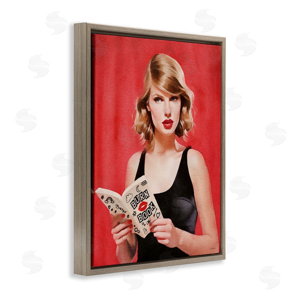 Stupell Industries Amanda Greenwood | Popstar Reading Book Red