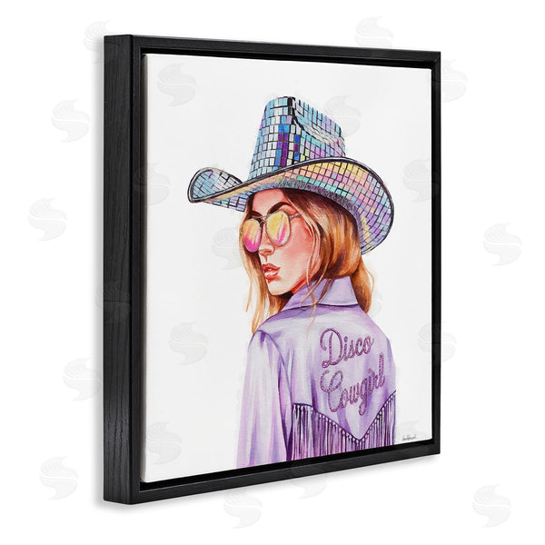 Stupell Industries Amanda Greenwood | Purple Disco Cowgirl