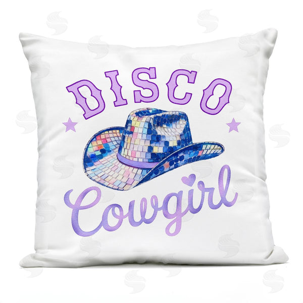 Stupell Industries Amanda Greenwood | Purple Disco Cowgirl Hat Printed Throw Pillow