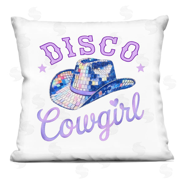 stupell industries Amanda Greenwood | Purple Disco Cowgirl Hat Printed Throw Pillow
