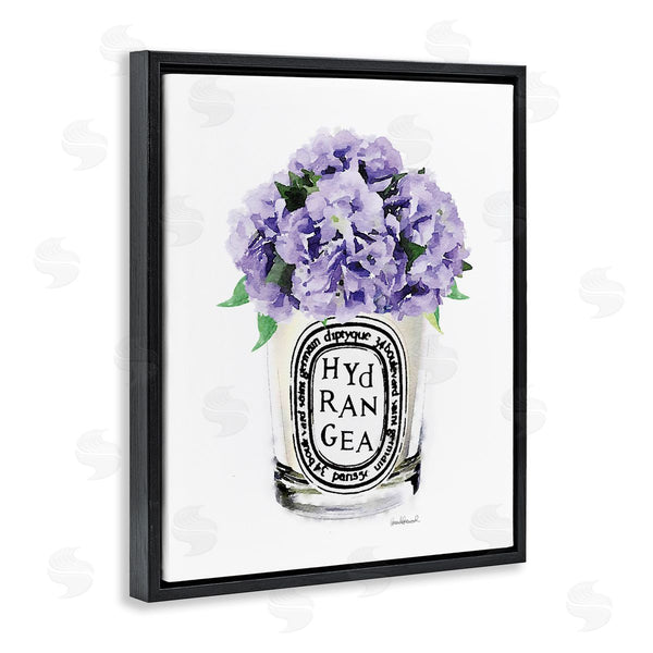 Stupell Industries Amanda Greenwood | Purple Watercolor Detail Hydrangea Flower Text Design Wall Art