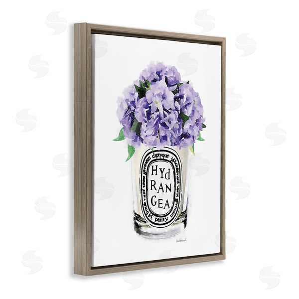 Stupell Industries Amanda Greenwood | Purple Watercolor Detail Hydrangea Flower Text Design Wall Art