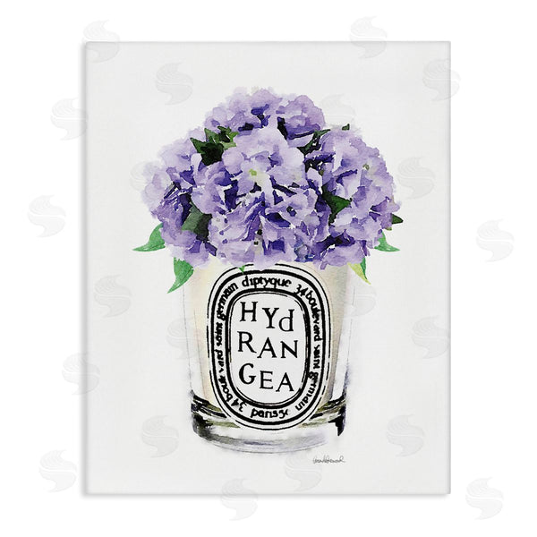 stupell industries Amanda Greenwood | Purple Watercolor Detail Hydrangea Flower Text Design Wall Art