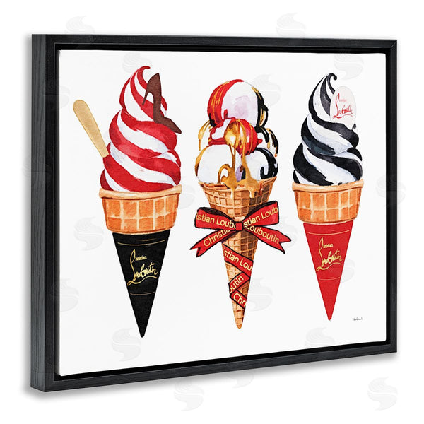 Stupell Industries Amanda Greenwood | Red & Black Ice Cream Cones Wall Art