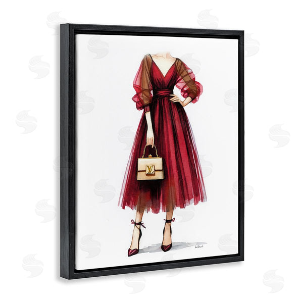Stupell Industries Amanda Greenwood | Red Glam Gown Wall Art