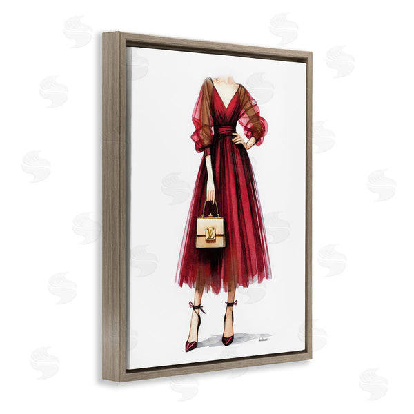 Stupell Industries Amanda Greenwood | Red Glam Gown Wall Art
