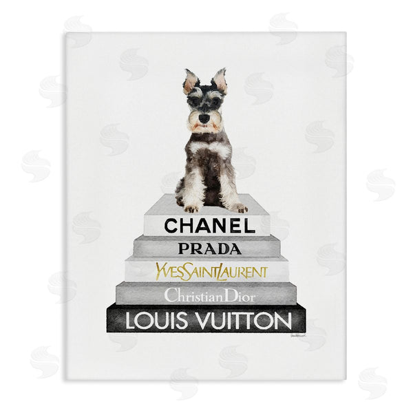 stupell industries Amanda Greenwood | Scottish Dog Grey Fashion Books